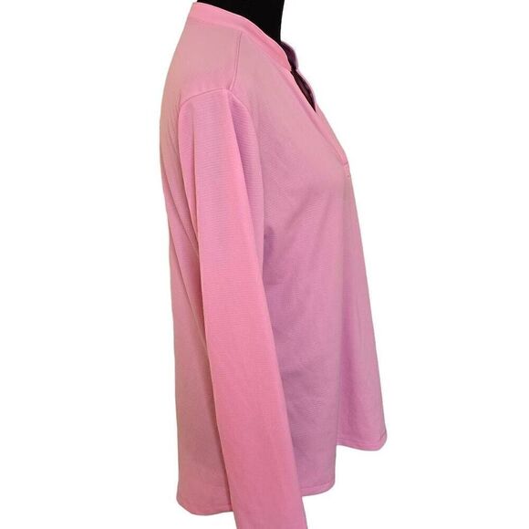 Reel Legends Womens Freeline Long Sleeve UPF 30 Solid Pink Athletic Top Large - Picture 5 of 10